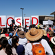People protest against the Trump administration policy of separating immigrant families suspected of illegal entry, in front of the U.S. Customs and Border Protection building in El Paso, Texas, U.S., June 19, 2018. People protest against the Trump administration policy of separating immigrant families suspected of illegal entry, in front of the U.S. Customs and Border Protection building in El Paso, Texas, U.S., June 19, 2018.